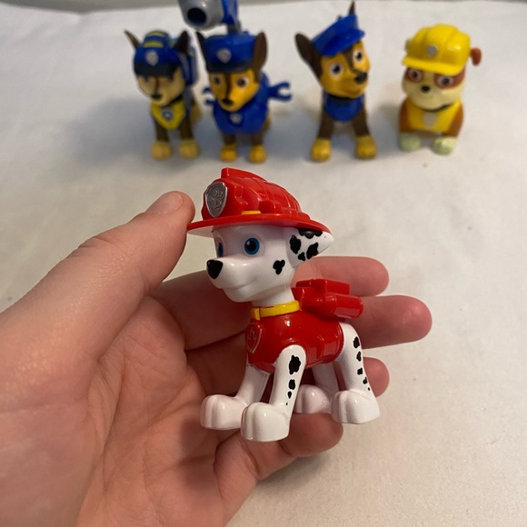 Paw Patrol Figues Bundle of 5 Toys Chase Marshall and Rumble - Picture 2 of 11